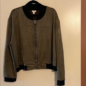 LuLaRoe Olive Green Bomber Jacket